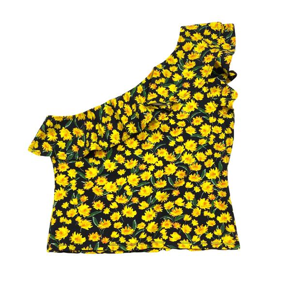 Anthropologie Maeve One-Shoulder Ruffle Top - Picture 2 of 6